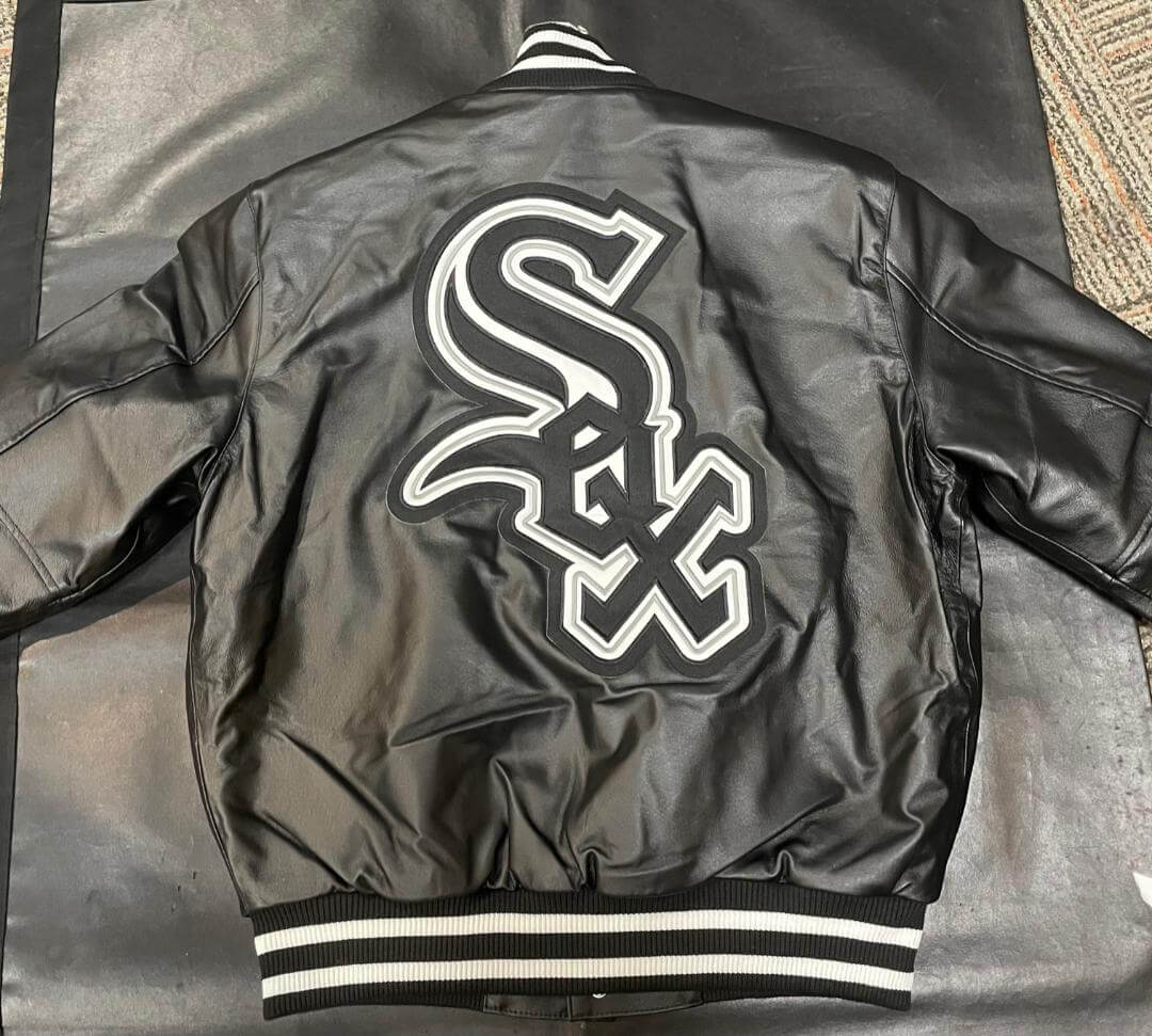 Varsity Chicago White Sox White/Black Jacket