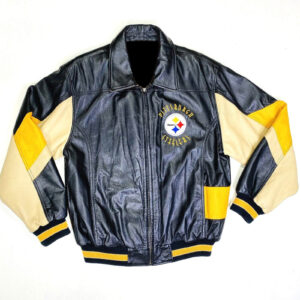 Vintage NFL G III Buffalo Bills Black Leather Jacket - Maker of Jacket