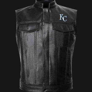 Kansas City Royals Poly Twill Varsity Jacket - Gray/Royal Medium