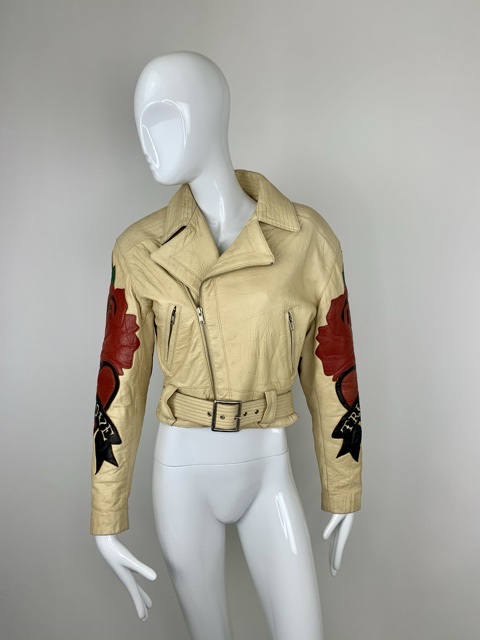 Michael Hoban Cream True Love Rose Heart Jacket - Maker of Jacket