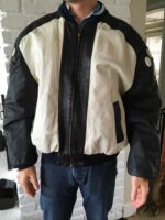 Michael Hoban Panther Black White Leather Jacket