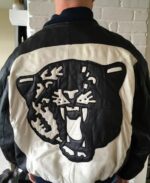 Michael Hoban Panther Black White Leather Jacket