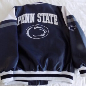 Penn State Nittany Lions Full Zip Leather Jacket