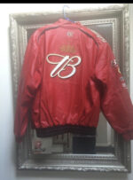 Dale Earnhardt Jr Bud Vintage Red Leather Jacket