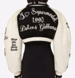 Dolce & Gabbana Cropped Bomber Varsity Jacket