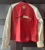 NASCAR Dale Earnhardt Jr Red White Leather Jacket