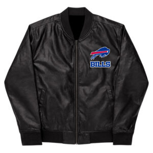 Vintage 1990s Buffalo Bills NFL Leather Varsity Jacket / Fall -   India