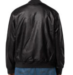 NFL Indianapolis Colts Black Leather Varsity Jacket