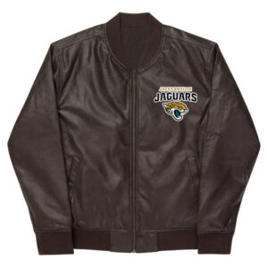 Wool/Leather Jacksonville Jaguars Black and White Varsity Jacket