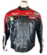 Red Black Budweiser Dale Earnhardt Jr Leather Jacket