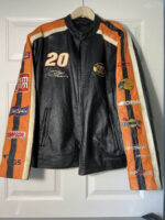Tony Stewart Home Depot NASCAR Leather Jacket