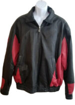 Vintage 90s NHL Detroit Red Wings Leather Jacket