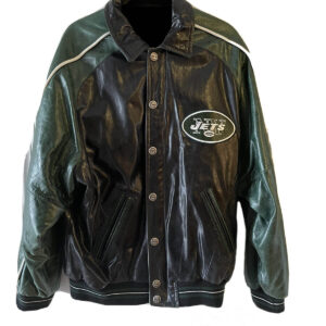 New York Jets NFL Football Vintage 90's Leather Mens Bomber Jacket by –  American Vintage Clothing Co.