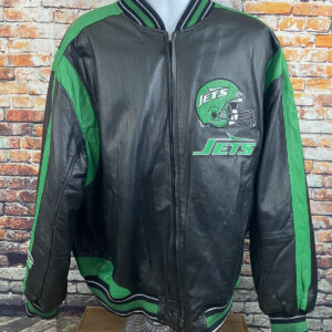 NFL New York Jets Football Leather Jacket