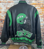 Vintage NY Jets Carl Banks G-III Leather Jacket