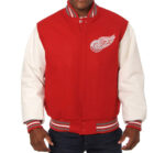 Detroit Red Wings Red White Varsity Jacket
