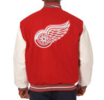 Detroit Red Wings Red White Varsity Jacket