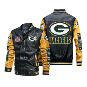 Green Bay Packers Hoodie  NFL Packers Yellow Bomber Hooded Jacket