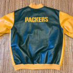 Green Bay Packers Green And Yellow Leather Jacket