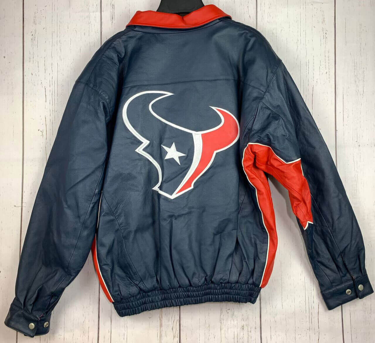 Maker of Jacket Fashion Jackets NFL Houston Texans Jeff Hamilton Leather