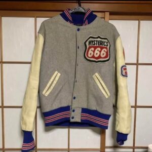 Maker of Jacket Varsity Jackets Hysteric Glamour Blue and Cream