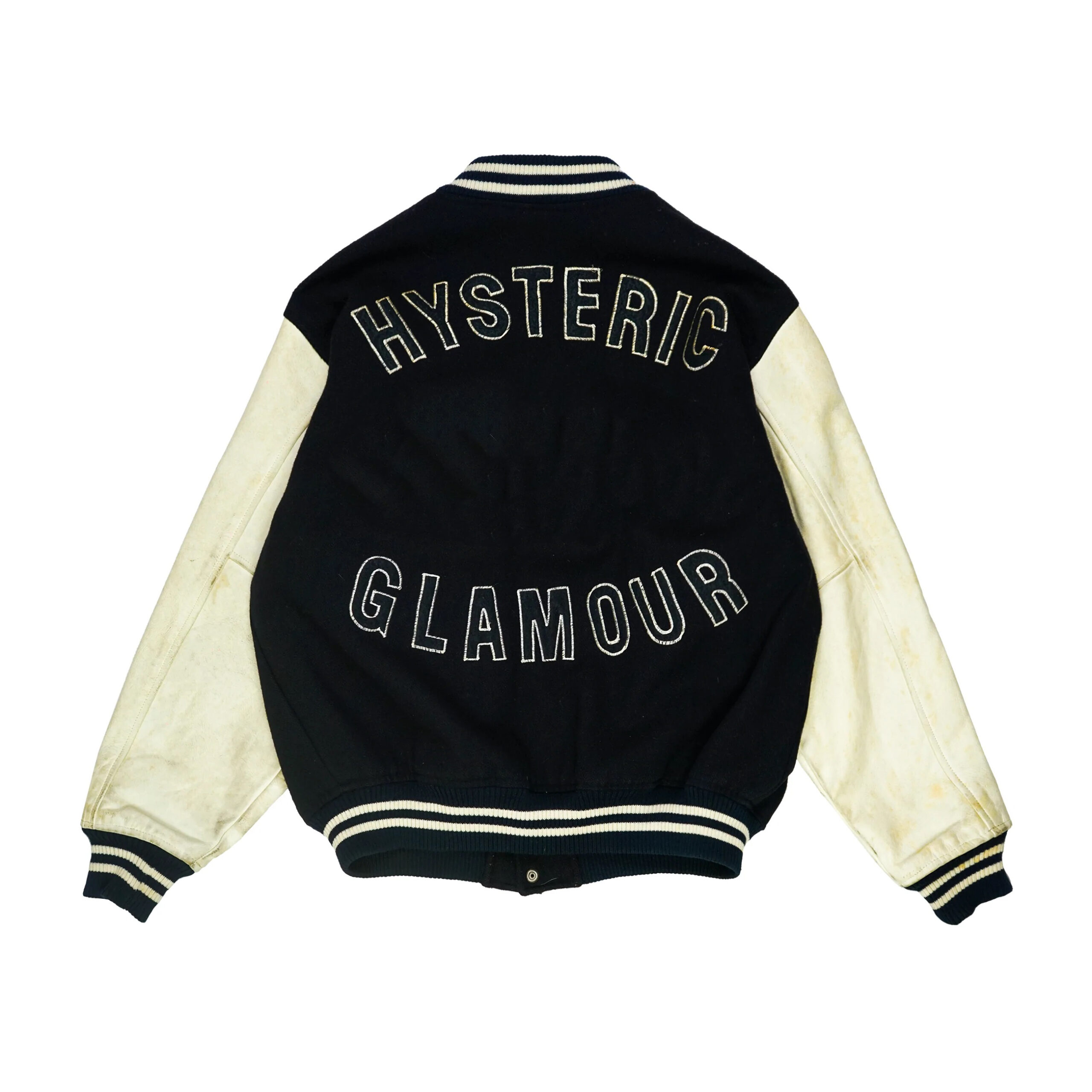 Hysteric Glamour Black White Varsity Jacket - Maker of Jacket