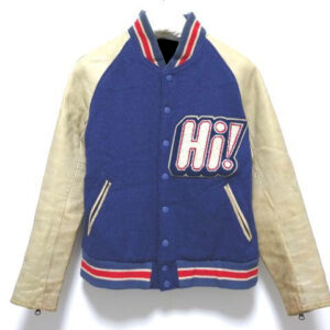 Maker of Jacket Varsity Jackets Blue Golden Ratio Baseball