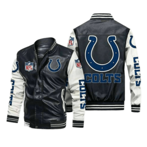 The Tradition II Starter Indianapolis Colts Gray and Blue Jacket