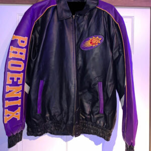 Vtg 90s Phoenix Suns Pro Player Warm Up Jacket Mesh az NBA Basketball