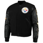 NFL Pittsburgh Steelers Black Varsity Jacket