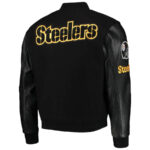 NFL Pittsburgh Steelers Black Varsity Jacket
