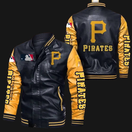 Pittsburgh Pirates Full Leather Jacket - Black Small