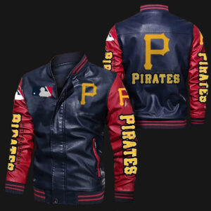 Pittsburgh Pirates Baseball Leather Bomber Jacket - RockStar Jacket