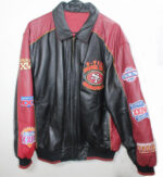 49ers New 5 Time Super Bowl Champions Red/White Varsity jacket 3XL