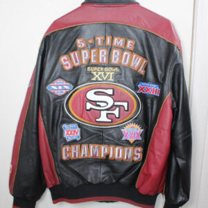 San Francisco 49ers 5 Time Super Bowl Champs Jacket