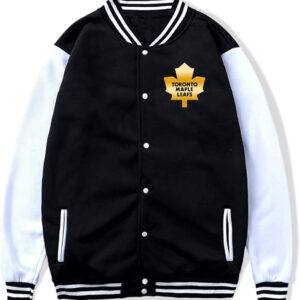 Toronto Maple Leafs NHL Letterman Blue and White Jacket