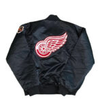 Vintage 90s Detroit Red Wings Satin Jacket