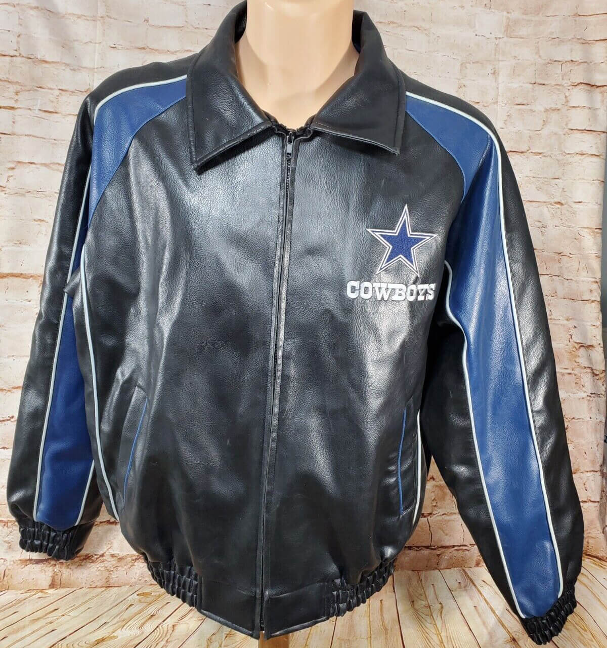 Vintage Dallas Cowboys Football Leather Jacket - Maker of Jacket