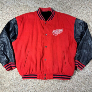 Rare Detroit Red Wings 1997 Stanley Cup Champs Pro Player Leather Jack –  Retro Windbreakers
