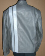 Vintage Ford GT Gray Leather Jacket
