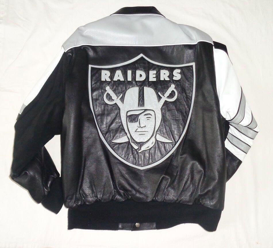 Vintage Jeff Hamilton Las Vegas Raiders Leather Jacket