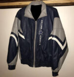 Vintage NFL - Dallas 'Cowboys' Zip-Up Faux Leather Jacket 1990's