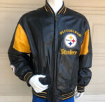 Vintage NFL Team Pittsburgh Steelers Leather Jacket