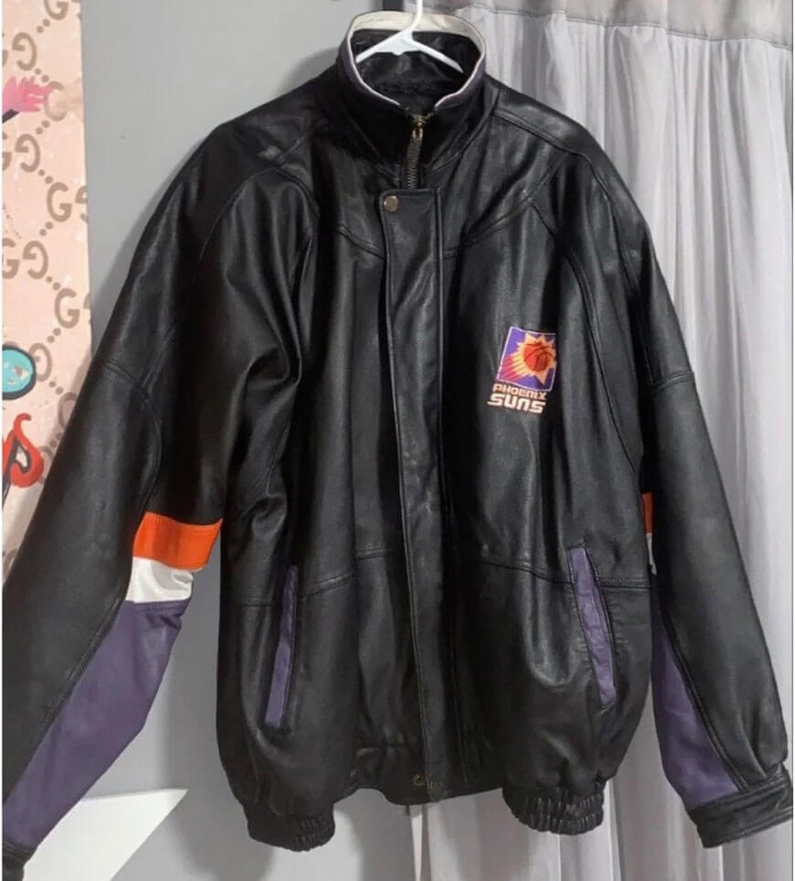 Jeff Hamilton NBA Teams Vintage Wool Leather Jacket - Maker of Jacket