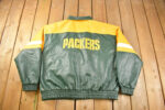 Vtg Football Team Green Bay Packers Leather Jacket