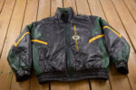 Vtg NFL Team Green Bay Packers Leather Jacket