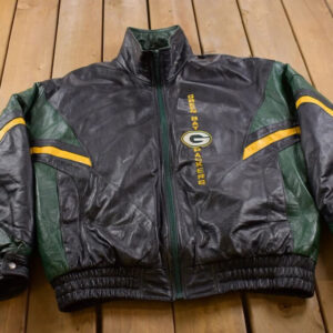 Sold at Auction: GREEN BAY PACKERS FAUX LEATHER JACKET