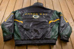 Vtg NFL Team Green Bay Packers Leather Jacket