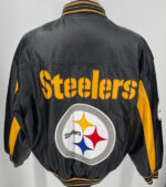 Vtg Pittsburgh Steelers NFL Football Leather Jacket