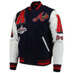 Atlanta Braves Navy White Varsity Jacket